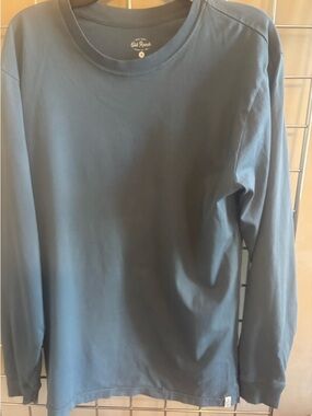 NWOT Old Ranch T Shirt Men's Sz M Long-Sleeve Crewneck Slate Blue